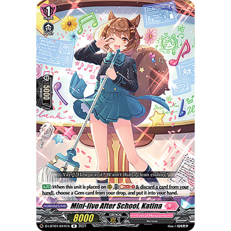 Vanguard_TCG_card_D-LBT01_044_R_Mini-live_After_School_Katina_Lyrical_Melody
