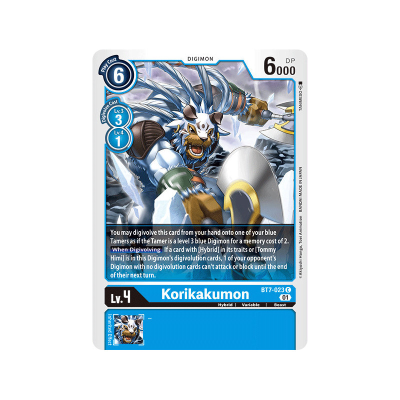 Digimon TCG BT7-023 Korikakumon Common Next Adventure Card Game