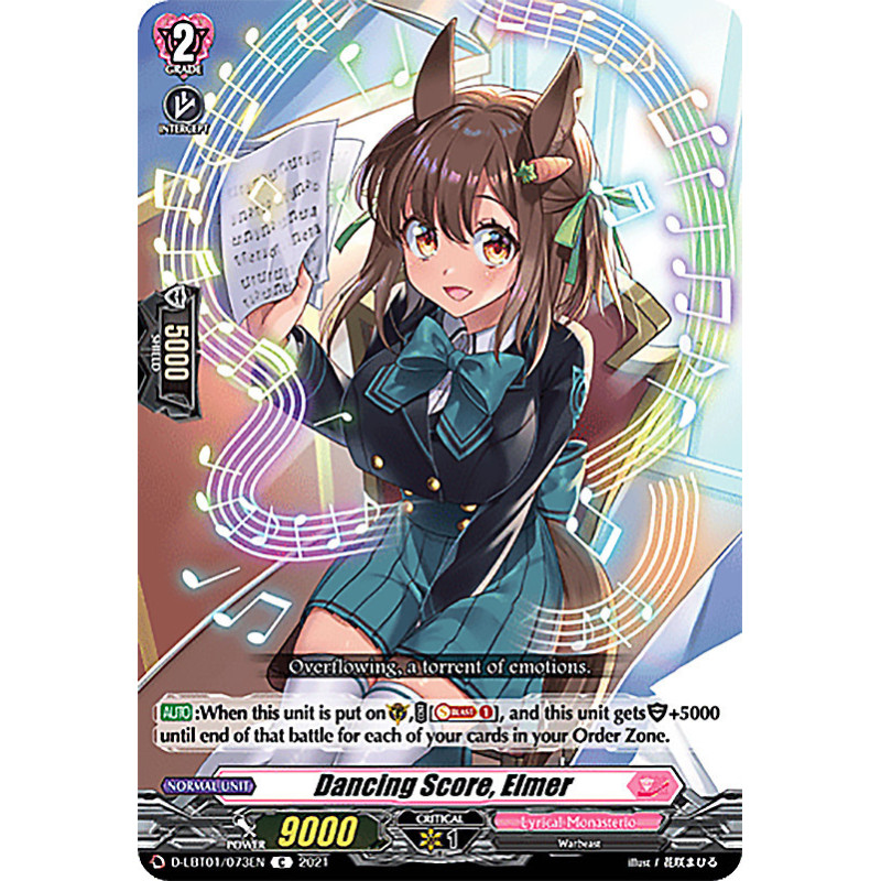 Vanguard_TCG_card_D-LBT01_073_C_Dancing_Score_Elmer_Lyrical_Melody