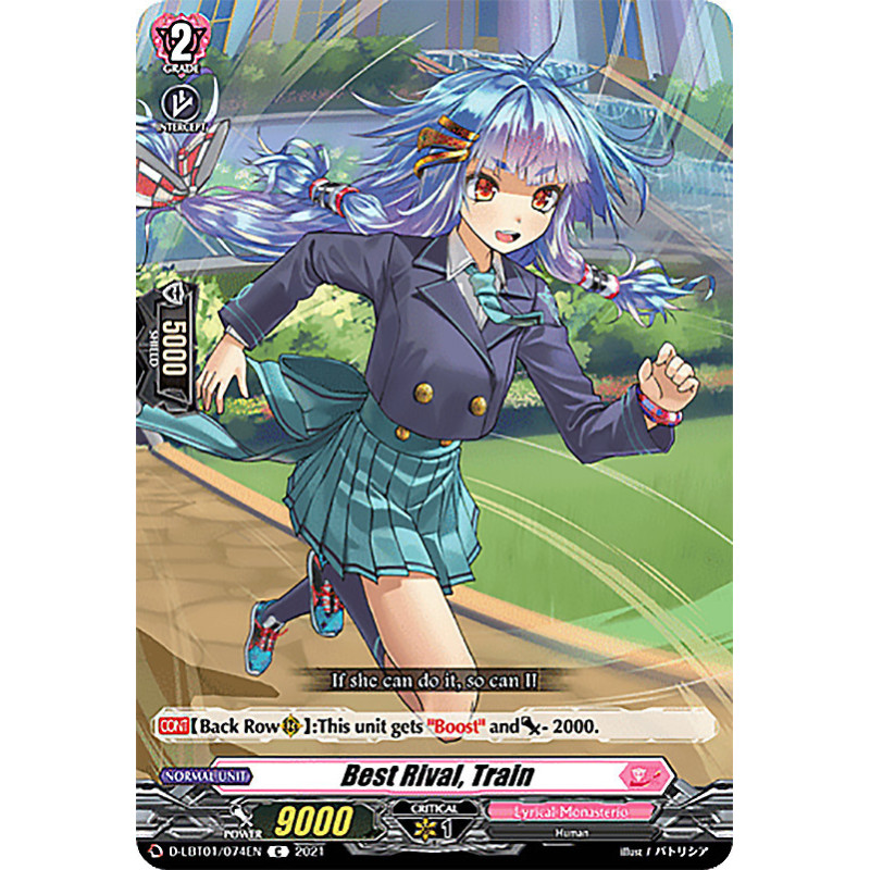 Vanguard_TCG_card_D-LBT01_074_C_Best_Rival_Train_Lyrical_Melody