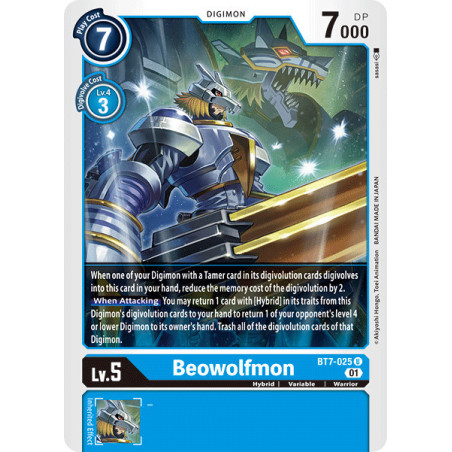 Digimon TCG BT7-025 Beowolfmon Uncommon Next Adventure Card Game