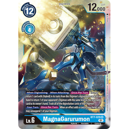 Digimon TCG BT7-029 MagnaGarurumon Super Rare Next Adventure Card Game