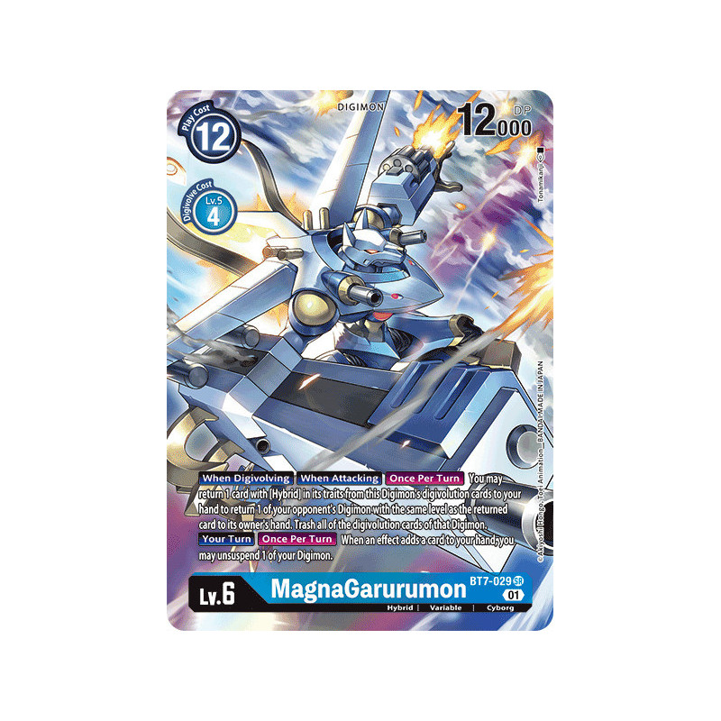 Digimon TCG BT7-029 AA MagnaGarurumon Alternative Art Next Adventure Card Game