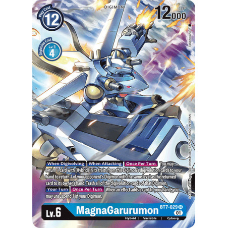 Digimon TCG BT7-029 AA MagnaGarurumon Alternative Art Next Adventure Card Game