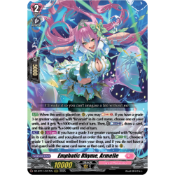 Vanguard_TCG_card_DZ-BT11_017EN_RRR_Emphatic_Rhyme_Armelle_Symphony_of_Might_Bloom