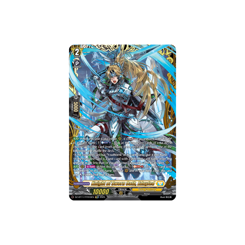 Vanguard_TCG_card_DZ-BT11_FFR10EN_FFR_Knight_of_Sworn_Oath_Ednyfed_Symphony_of_Might_Bloom