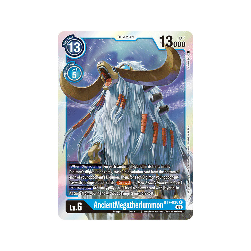 Digimon TCG BT7-030 AncientMegatheriummon Rare Next Adventure Card Game