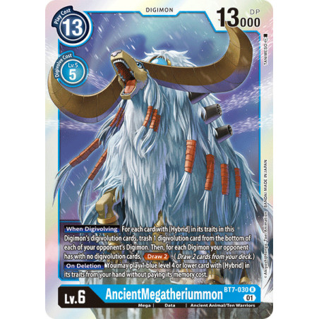 Digimon TCG BT7-030 AncientMegatheriummon Rare Next Adventure Card Game