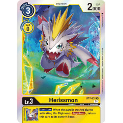 Digimon TCG BT7-031 Herissmon Rare Next Adventure Card Game