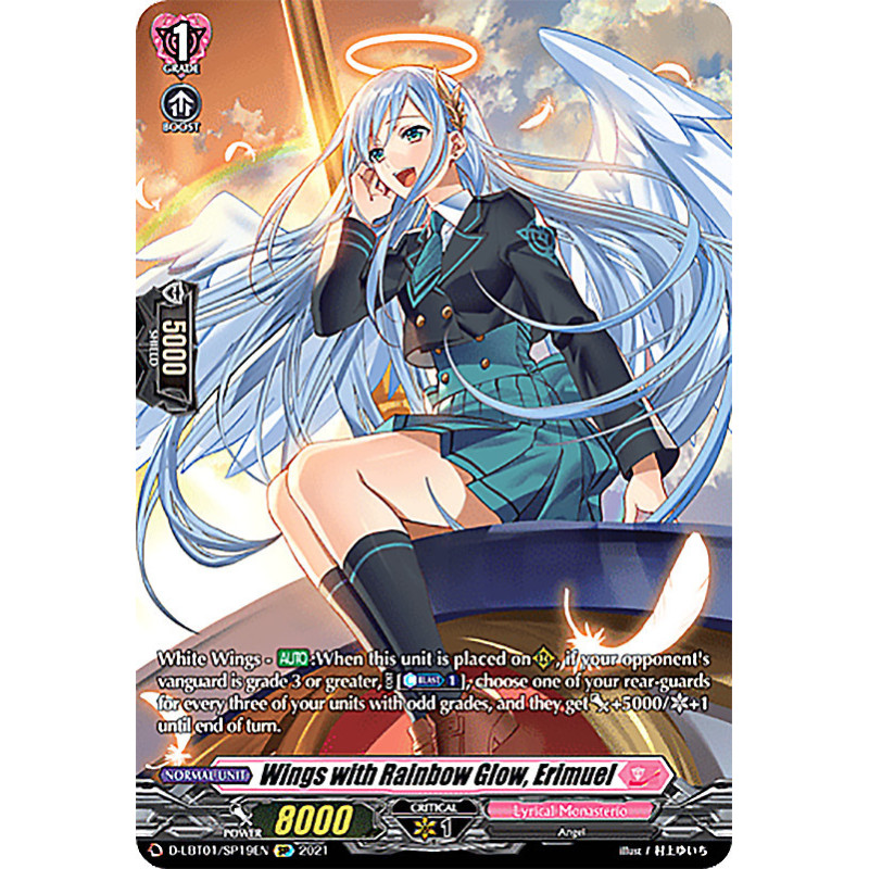 Vanguard_TCG_card_D-LBT01_SP19_SP_Wings_with_Rainbow_Glow_Erimuel_Lyrical_Melody