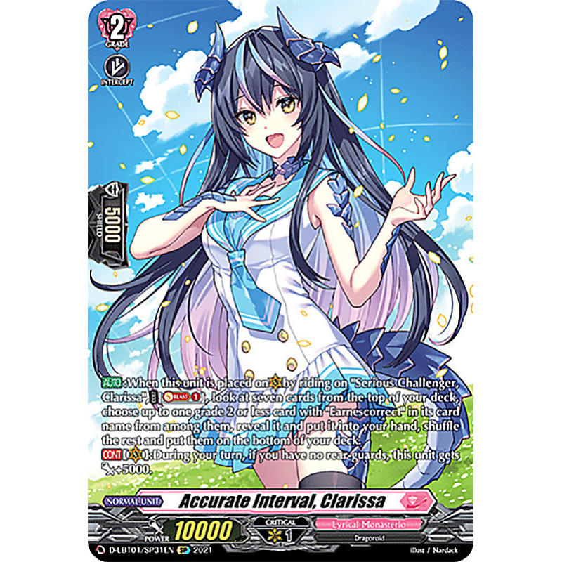 Vanguard_TCG_card_D-LBT01_SP31_SP_Accurate_Interval_Clarissa_Lyrical_Melody