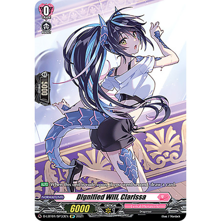 Vanguard_TCG_card_D-LBT01_SP33_SP_Dignified_Will_Clarissa_Lyrical_Melody
