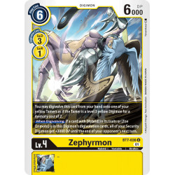 Digimon TCG BT7-036 Zephyrmon Uncommon Next Adventure Card Game