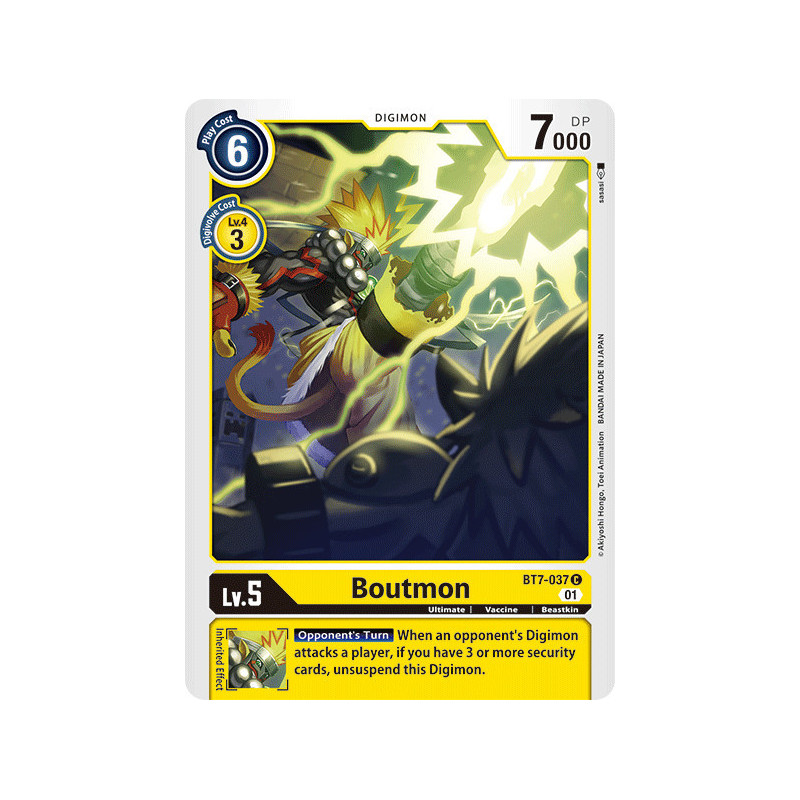 Digimon TCG BT7-037 Boutmon Common Next Adventure Card Game