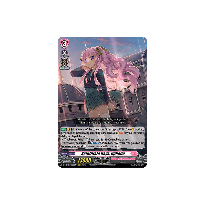 Vanguard_TCG_card_D-LBT02_003_RRR_Scintillate_Rays_Ophelia_Lyrical_Monasterio_It_s_a_New_School_Term_