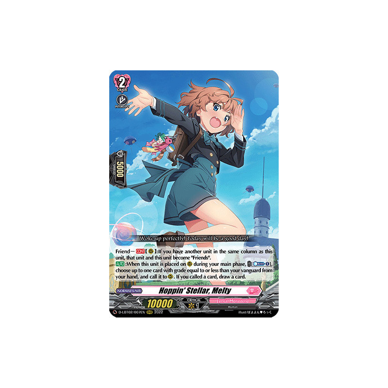 Vanguard_TCG_card_D-LBT02_007_RRR_Hoppin_Stellar_Melty_Lyrical_Monasterio_It_s_a_New_School_Term_