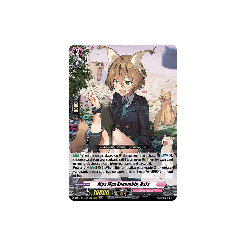 Vanguard_TCG_card_D-LBT02_008_RRR_Mya_Mya_Ensemble_Nala_Lyrical_Monasterio_It_s_a_New_School_Term_