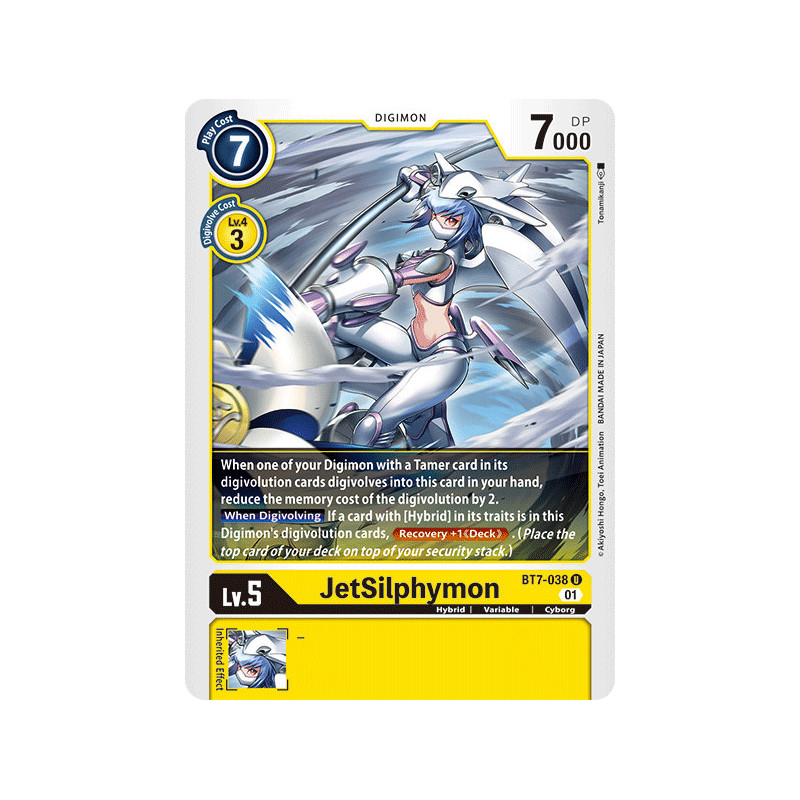Digimon TCG BT7-038 JetSilphymon Uncommon Next Adventure Card Game