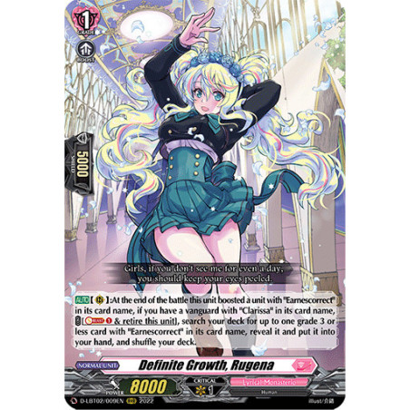Vanguard_TCG_card_D-LBT02_009_RRR_Definite_Growth_Rugena_Lyrical_Monasterio_It_s_a_New_School_Term_