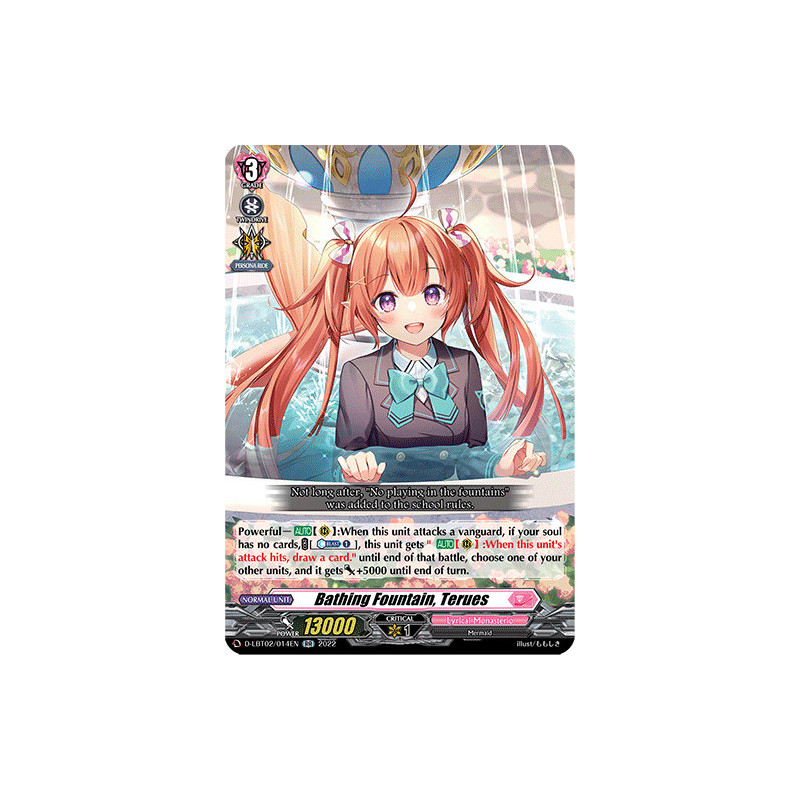 Vanguard_TCG_card_D-LBT02_014_RR_Bathing_Fountain_Terues_Lyrical_Monasterio_It_s_a_New_School_Term_