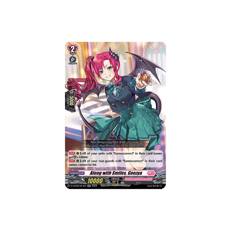 Vanguard_TCG_card_D-LBT02_017_RR_Along_with_Smiles_Geezya_Lyrical_Monasterio_It_s_a_New_School_Term_