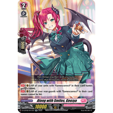 Vanguard_TCG_card_D-LBT02_017_RR_Along_with_Smiles_Geezya_Lyrical_Monasterio_It_s_a_New_School_Term_