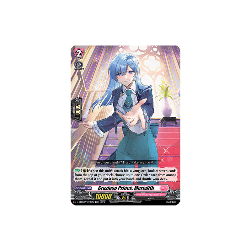 Vanguard_TCG_card_D-LBT02_019_RR_Grazioso_Prince_Meredith_Lyrical_Monasterio_It_s_a_New_School_Term_