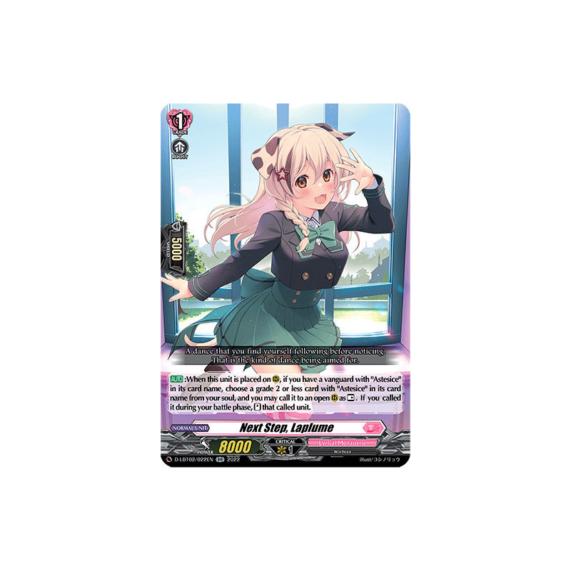 Vanguard_TCG_card_D-LBT02_022_RR_Next_Step_Laplume_Lyrical_Monasterio_It_s_a_New_School_Term_
