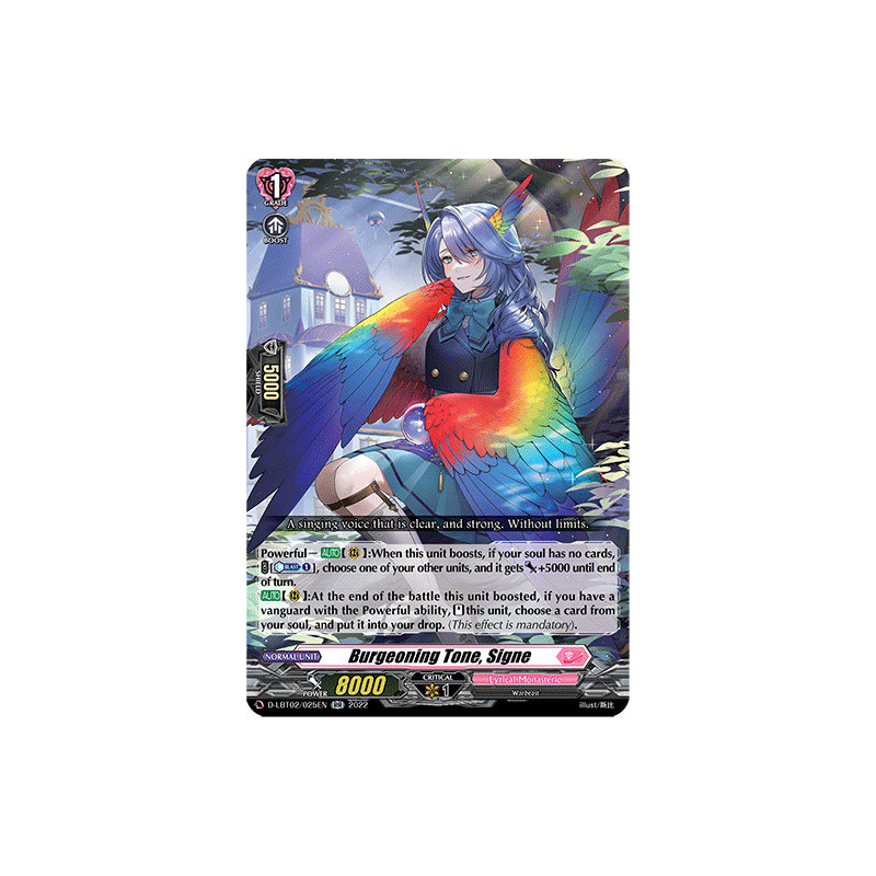 Vanguard_TCG_card_D-LBT02_025_RR_Burgeoning_Tone_Signe_Lyrical_Monasterio_It_s_a_New_School_Term_