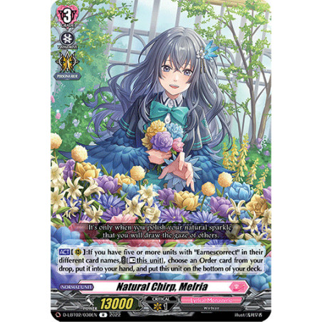 Vanguard_TCG_card_D-LBT02_030_R_Natural_Chirp_Melria_Lyrical_Monasterio_It_s_a_New_School_Term_