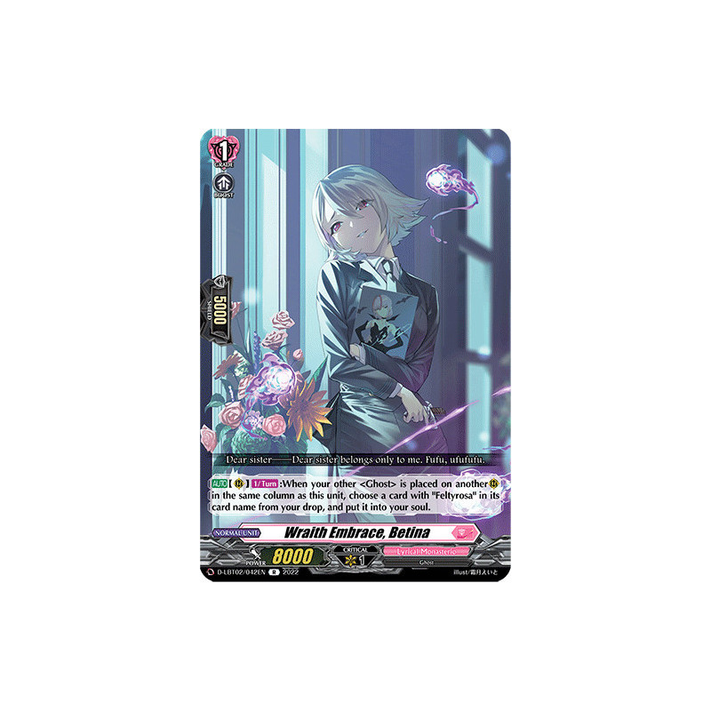 Vanguard_TCG_card_D-LBT02_042_R_Wraith_Embrace_Betina_Lyrical_Monasterio_It_s_a_New_School_Term_