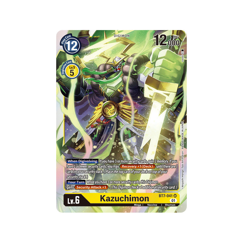 Digimon TCG BT7-041 Kazuchimon Super Rare Next Adventure Card Game