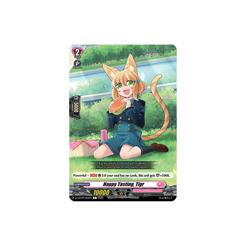 Vanguard_TCG_card_D-LBT02_055_C_Happy_Tasting_Tigr_Lyrical_Monasterio_It_s_a_New_School_Term_