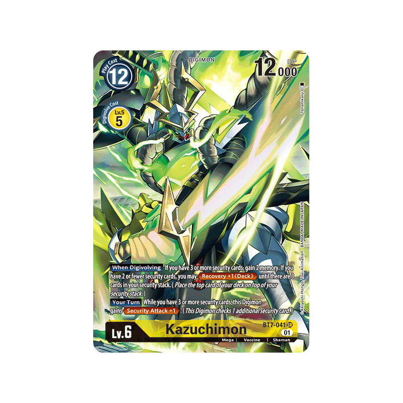 Digimon TCG BT7-041 AA Kazuchimon Alternative Art Next Adventure Card Game