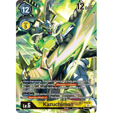 Digimon TCG BT7-041 AA Kazuchimon Alternative Art Next Adventure Card Game