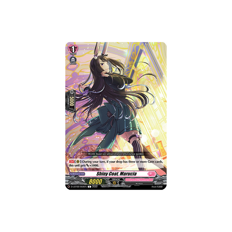 Vanguard_TCG_card_D-LBT02_059_C_Shiny_Coat_Marucia_Lyrical_Monasterio_It_s_a_New_School_Term_