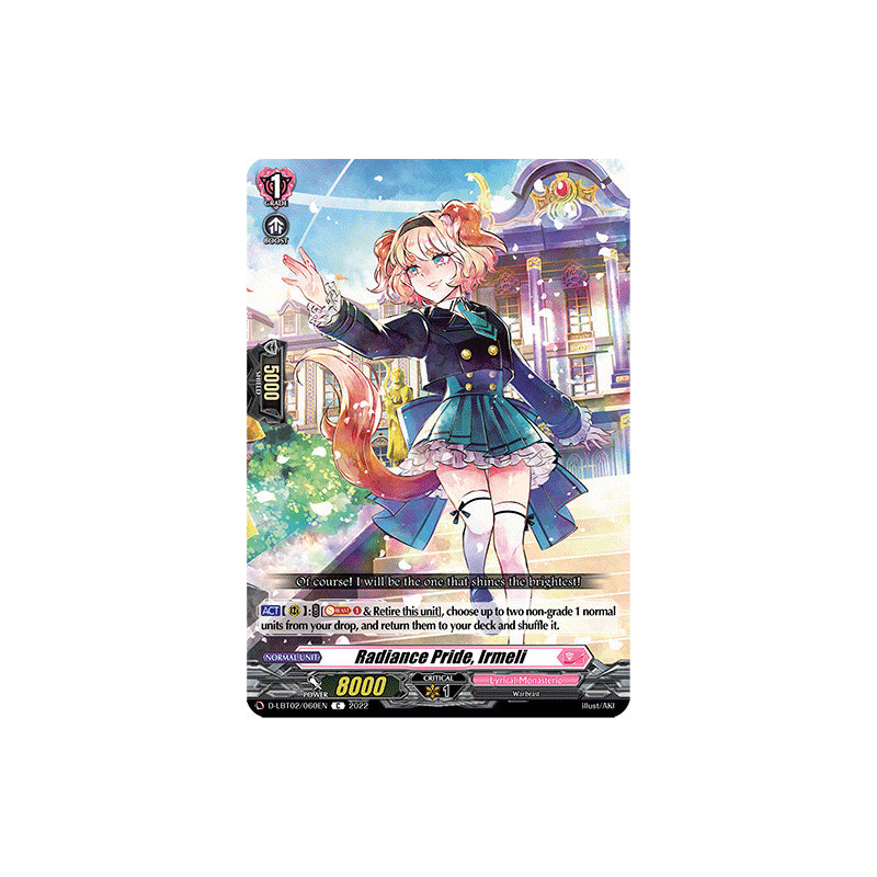 Vanguard_TCG_card_D-LBT02_060_C_Radiance_Pride_Irmeli_Lyrical_Monasterio_It_s_a_New_School_Term_