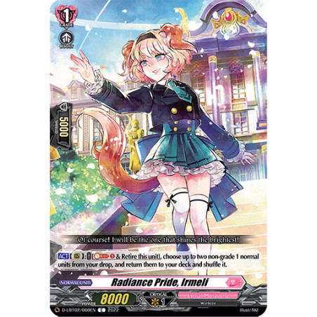 Vanguard_TCG_card_D-LBT02_060_C_Radiance_Pride_Irmeli_Lyrical_Monasterio_It_s_a_New_School_Term_