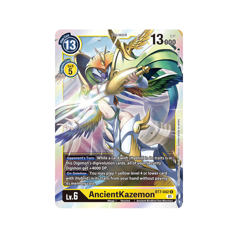 Digimon TCG BT7-042 AncientKazemon Rare Next Adventure Card Game