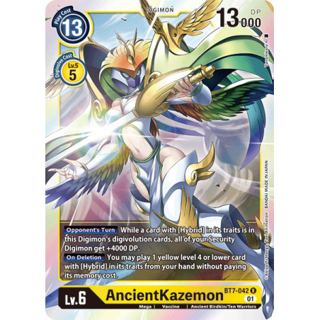 Digimon TCG BT7-042 AncientKazemon Rare Next Adventure Card Game