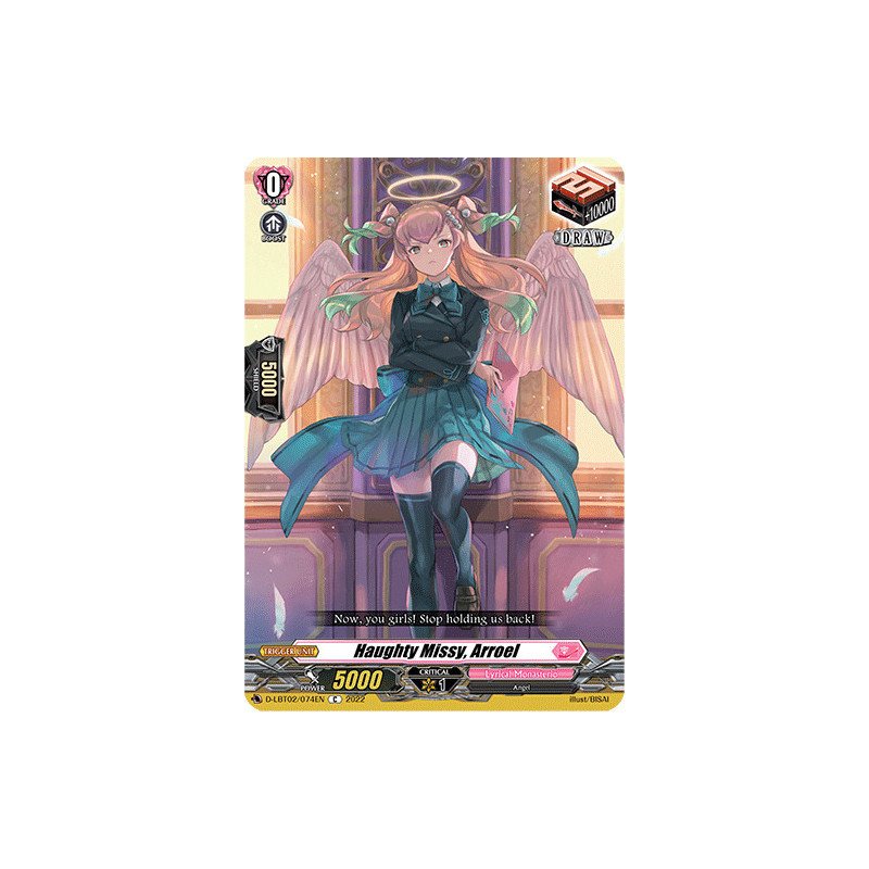 Vanguard_TCG_card_D-LBT02_074_C_Haughty_Missy_Arroel_Lyrical_Monasterio_It_s_a_New_School_Term_