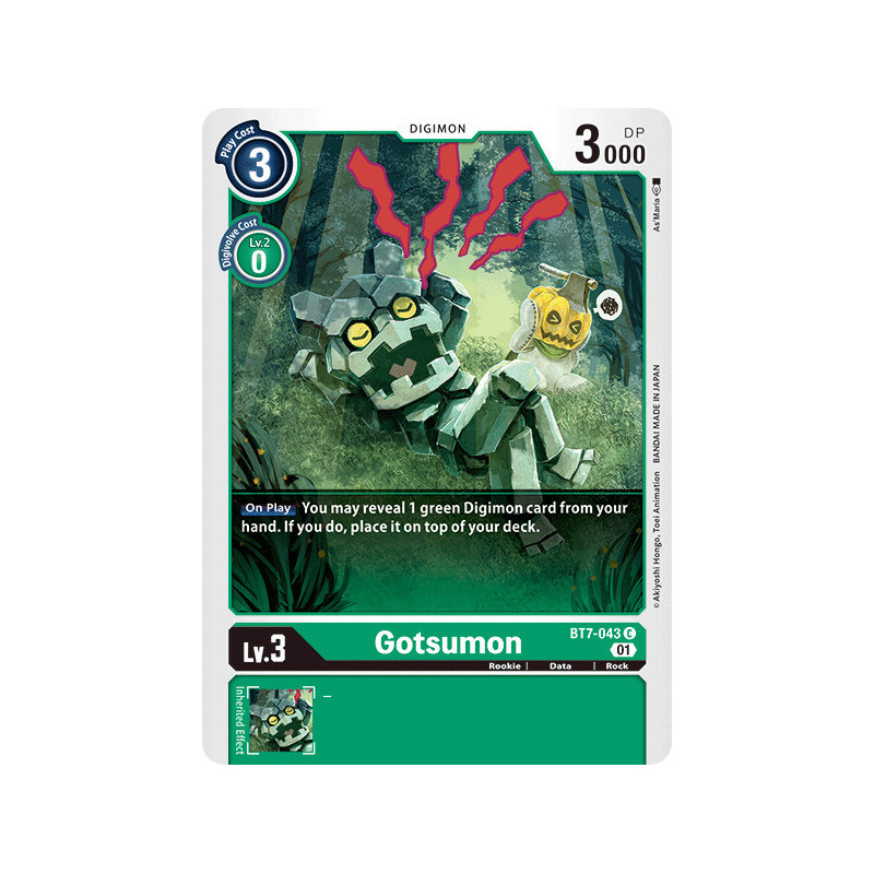 Digimon TCG BT7-043 Gotsumon Common Next Adventure Card Game