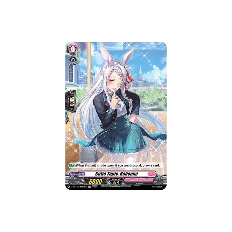 Vanguard_TCG_card_D-LBT02_H03_H_Cutie_Topic_Rabeena_Lyrical_Monasterio_It_s_a_New_School_Term_