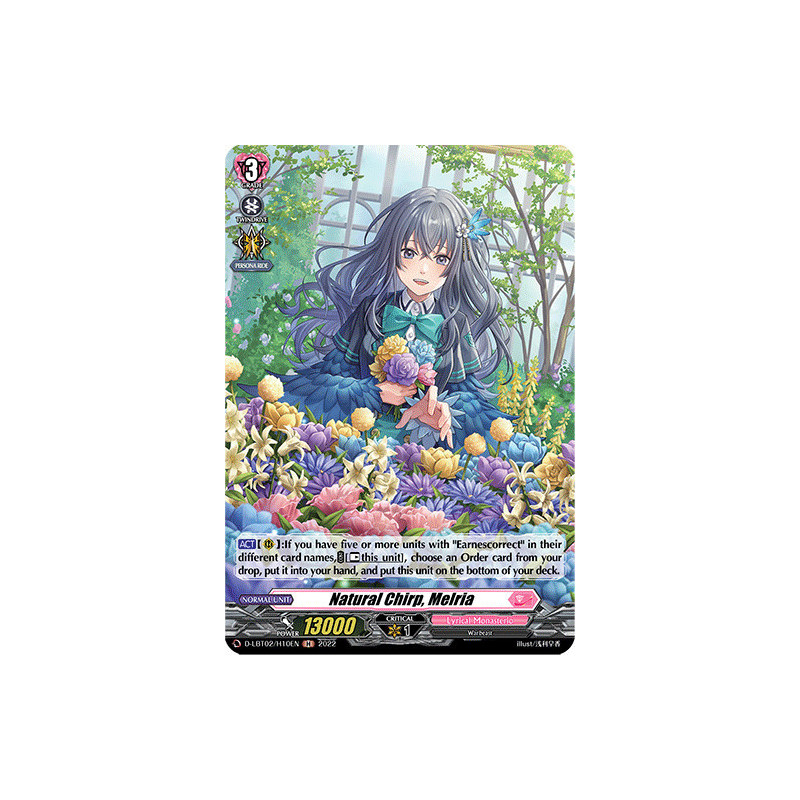 Vanguard_TCG_card_D-LBT02_H10_H_Natural_Chirp_Melria_Lyrical_Monasterio_It_s_a_New_School_Term_