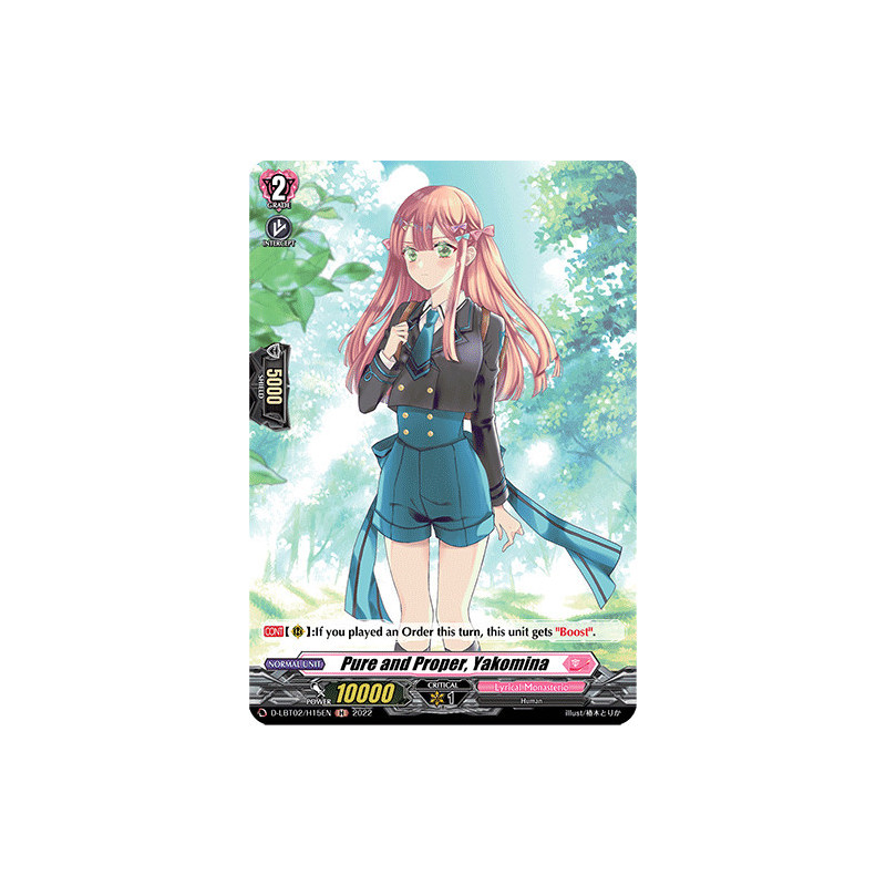 Vanguard_TCG_card_D-LBT02_H15_H_Pure_and_Proper_Yakomina_Lyrical_Monasterio_It_s_a_New_School_Term_