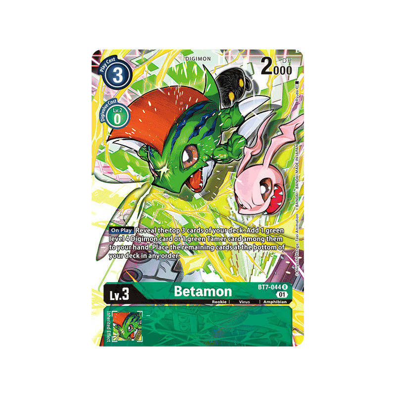 Digimon TCG BT7-044 AA Betamon Alternative Art Next Adventure Card Game