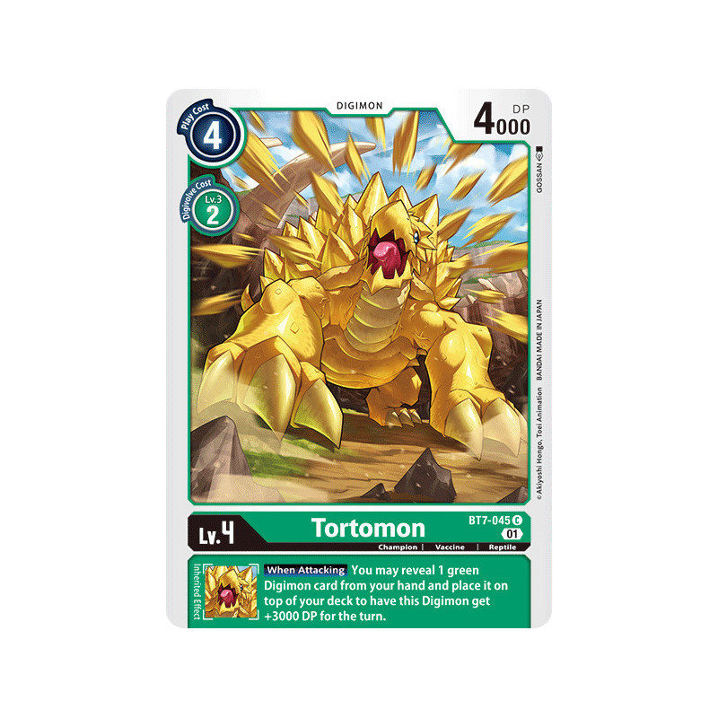 Digimon TCG BT7-045 Tortomon Common Next Adventure Card Game