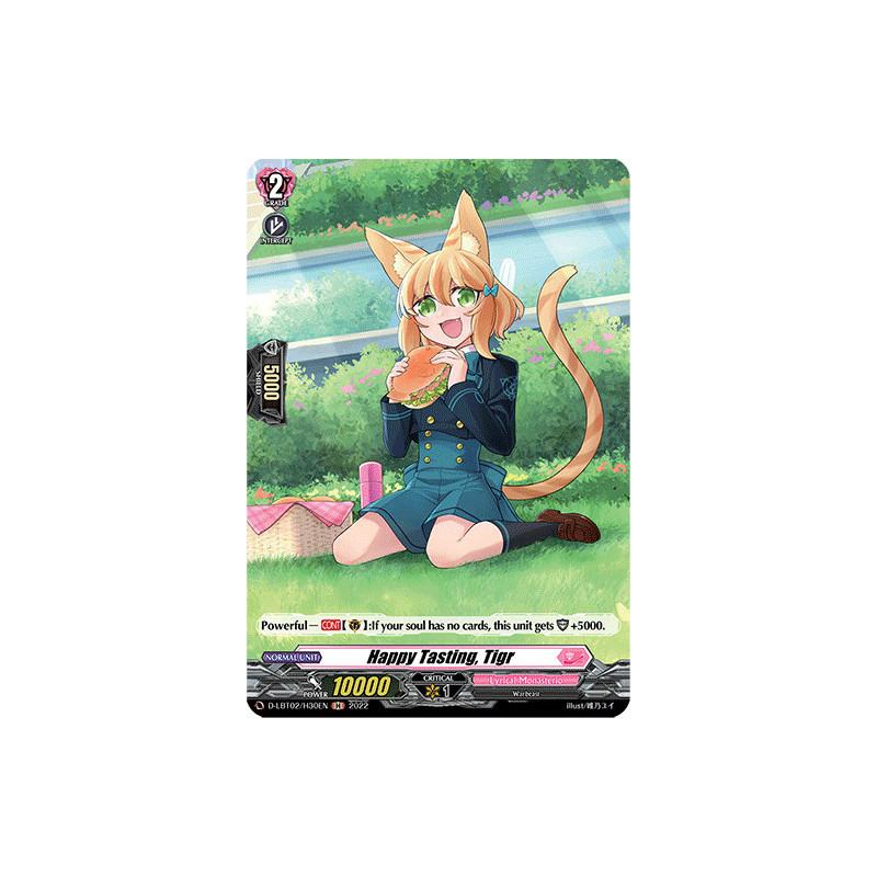Vanguard_TCG_card_D-LBT02_H30_H_Happy_Tasting_Tigr_Lyrical_Monasterio_It_s_a_New_School_Term_