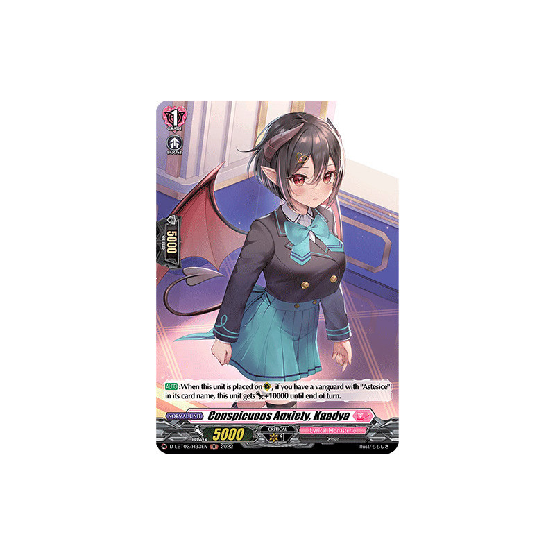 Vanguard_TCG_card_D-LBT02_H33_H_Conspicuous_Anxiety_Kaadya_Lyrical_Monasterio_It_s_a_New_School_Term_