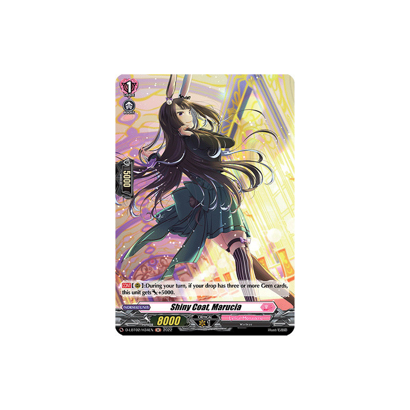 Vanguard_TCG_card_D-LBT02_H34_H_Shiny_Coat_Marucia_Lyrical_Monasterio_It_s_a_New_School_Term_